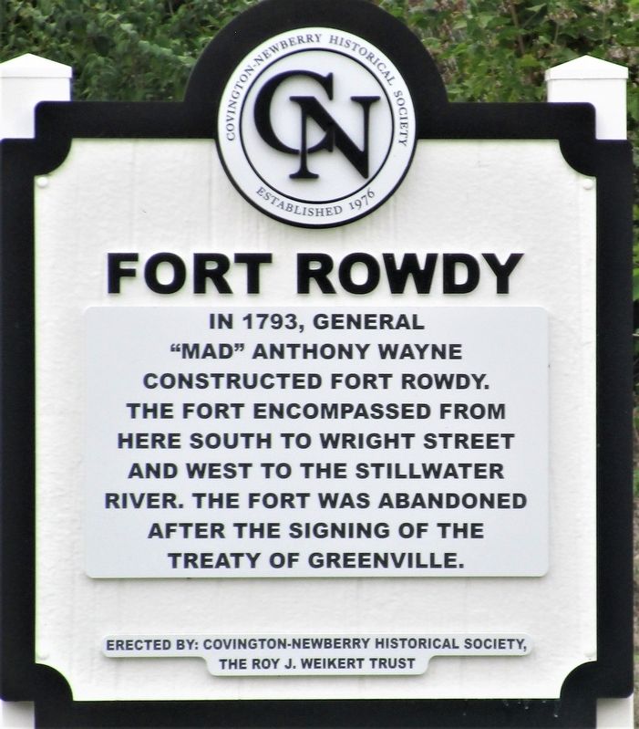 Fort Rowdy Marker image. Click for full size.