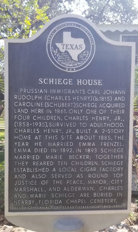 Schiege House Marker image. Click for full size.