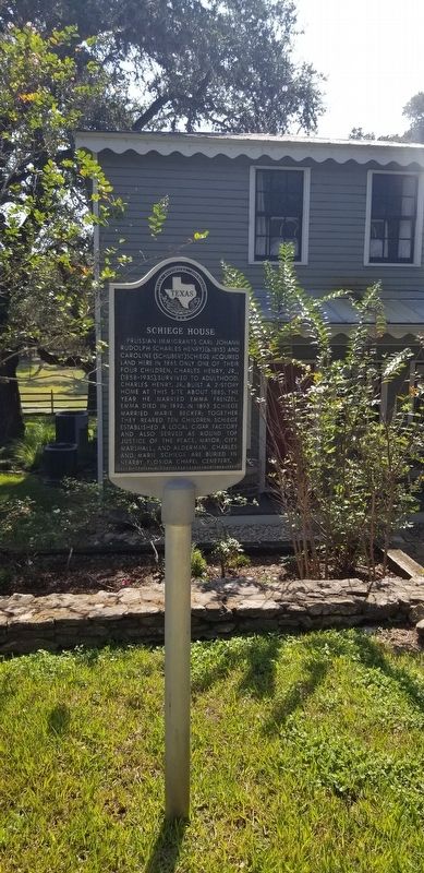The Schiege House and Marker image. Click for full size.
