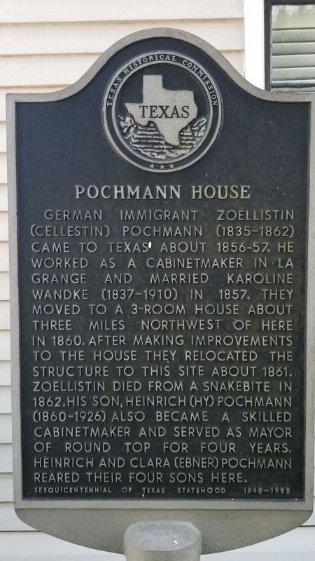 Pochmann House Marker image. Click for full size.