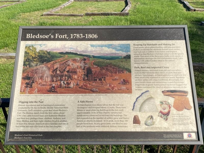 Bledsoe's Fort, 1783-1806 Marker image. Click for full size.