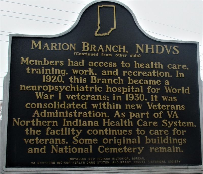Marion Branch NHDVS Marker. Click for full size. Marion Branch NHDVS Marker image. Click for full size.