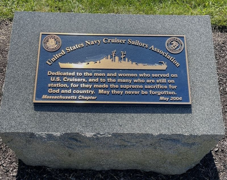 United States Navy Cruiser Sailors Association Marker. Click for full size. United States Navy Cruiser Sailors Association Marker image. Click for full size.