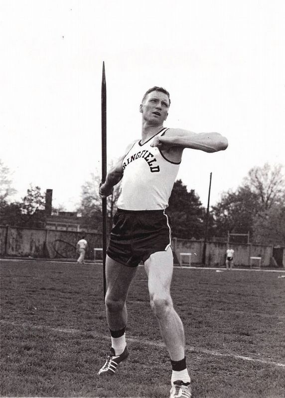 <i>Tom Waddell with javelin</i> image. Click for full size.