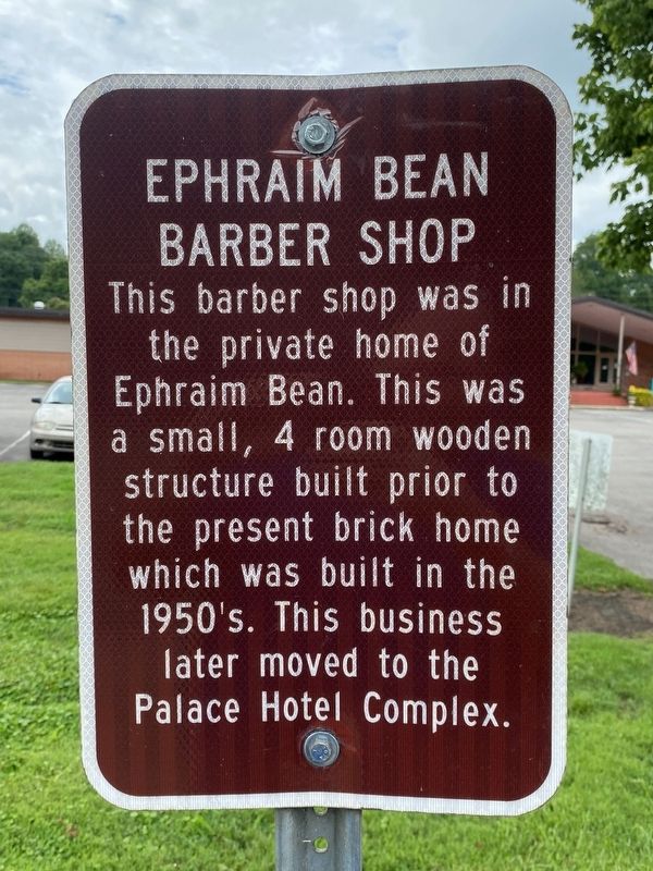 Ephraim Bean Barber Shop Marker image. Click for full size.