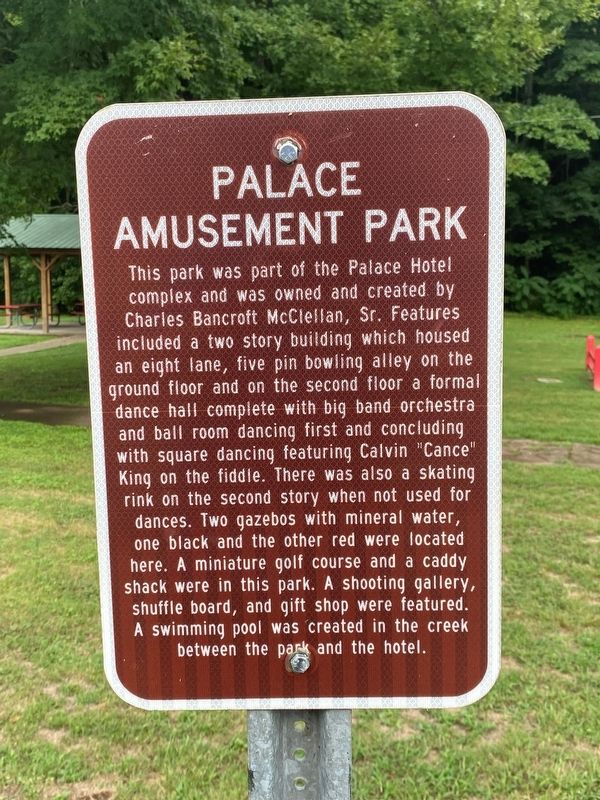 Palace Amusement Park Marker image. Click for full size.