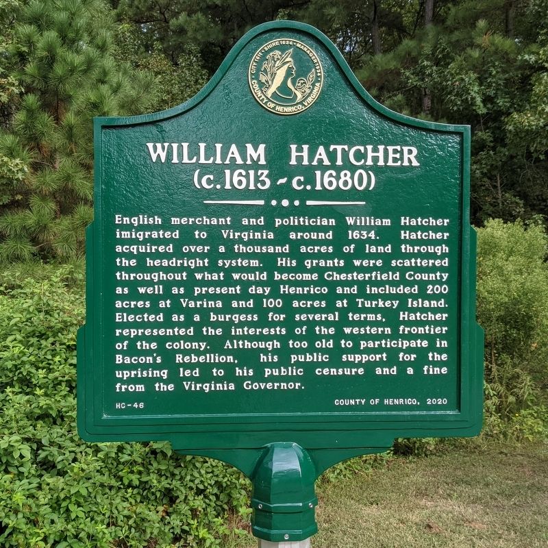 William Hatcher Marker image. Click for full size.