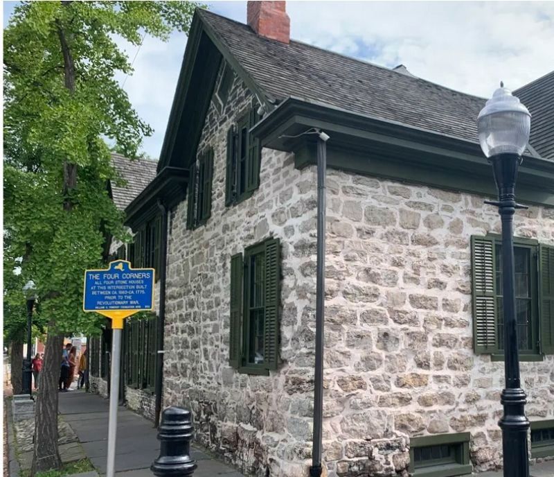 The Four Corners (est. 1663) : Kingston, NY - Oldest Intersection In America image. Click for more information.