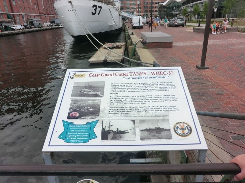 The Coast Guard Cutter <i>Taney</i> Marker image. Click for full size.