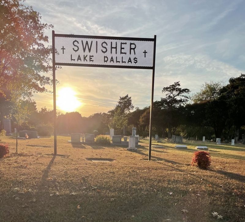 Swisher Cemetery Gate image. Click for full size.