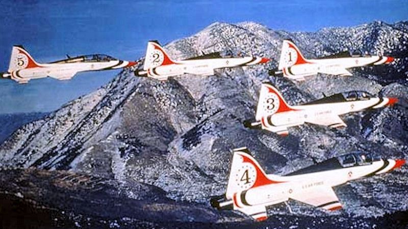 Thunderbird T38As in formation image. Click for full size.