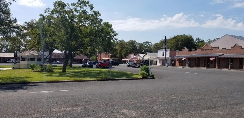 The view of the Fayetteville SPJST Marker from the street. Click for full size. The view of the Fayetteville SPJST Marker from the street image. Click for full size.