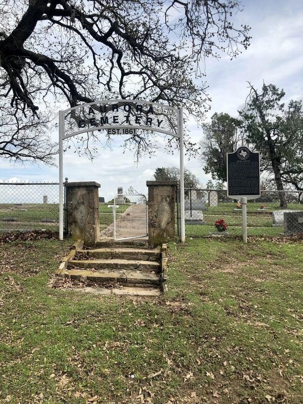 Aurora Cemetery Marker. Click for full size. Aurora Cemetery Marker image. Click for full size.