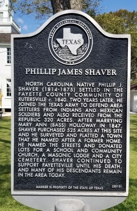 Phillip James Shaver Marker. Click for full size. Phillip James Shaver Marker image. Click for full size.