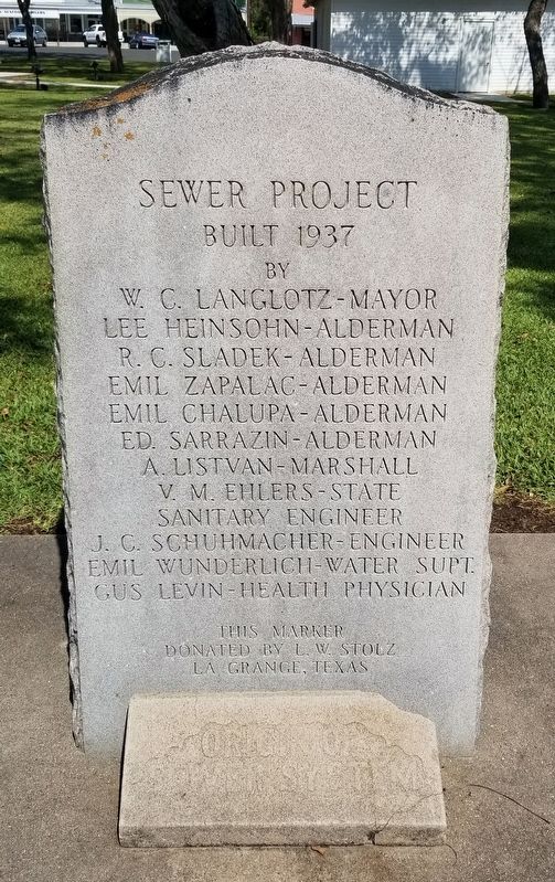 Sewer Project Marker image. Click for full size.