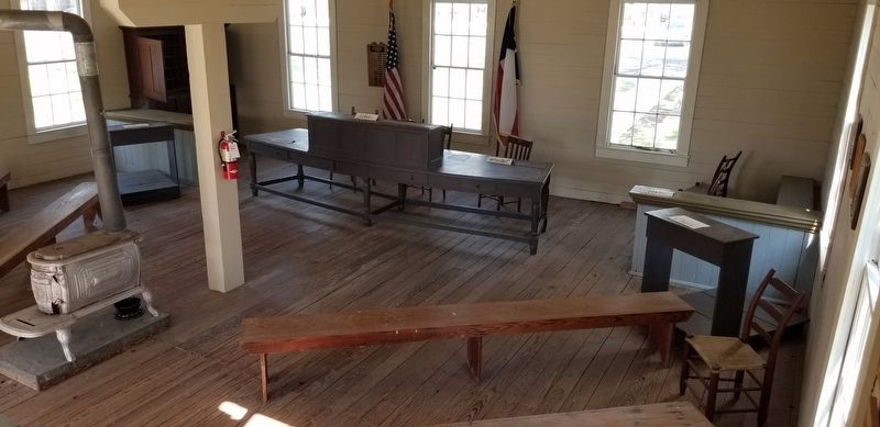 The inside view of the Fayette County Courtroom. Click for full size. The inside view of the Fayette County Courtroom image. Click for full size.