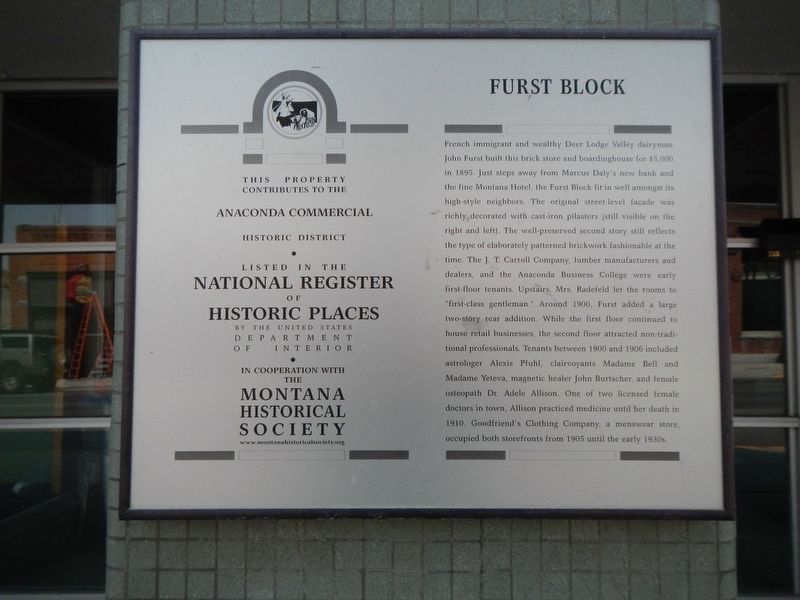 Furst Block Marker image. Click for full size.
