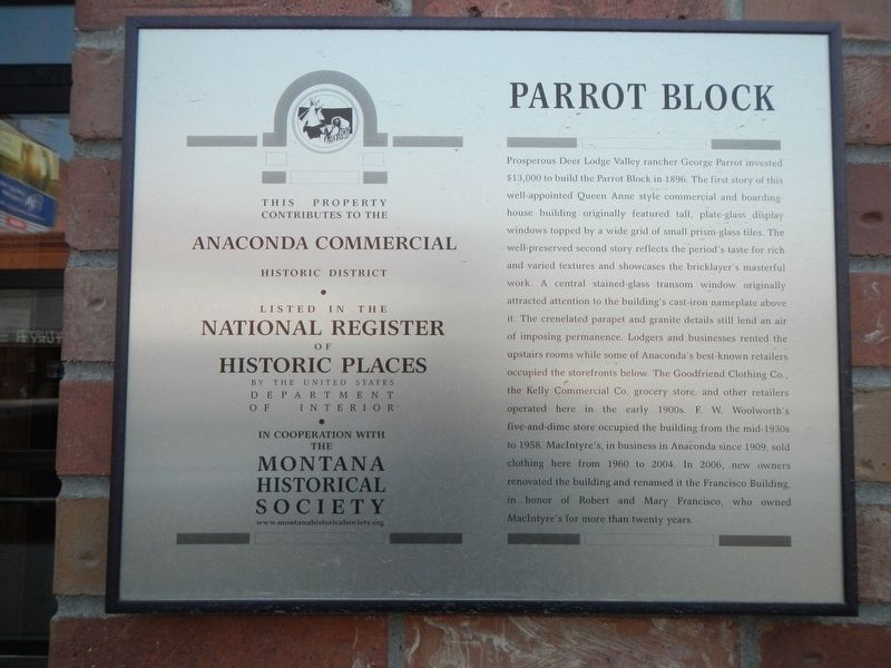 Parrot Block Marker image. Click for full size.