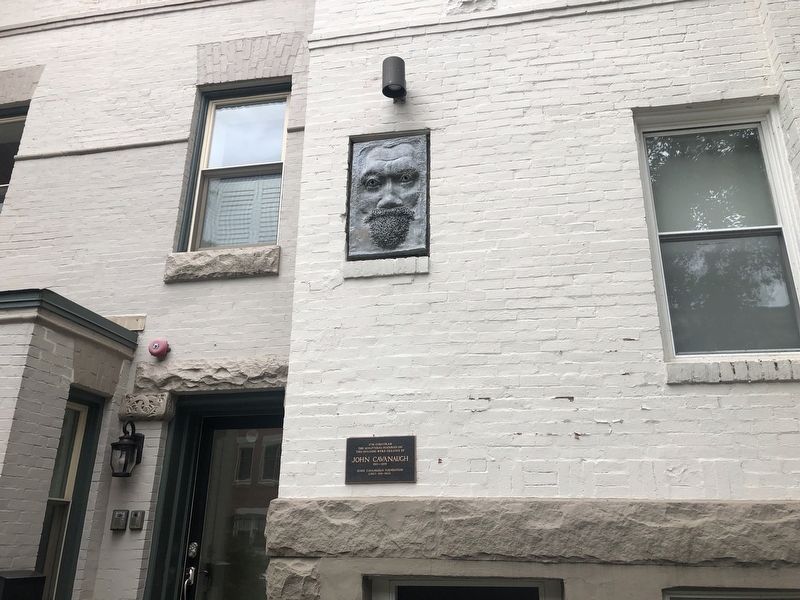 1736 Corcoran marker and one of the sculptures on the building. Click for full size. 1736 Corcoran marker and one of the sculptures on the building image. Click for full size.
