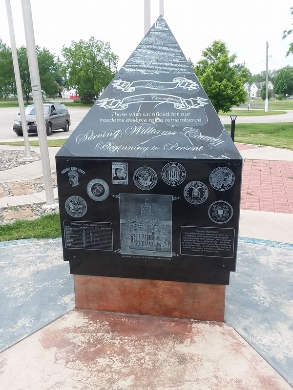 Serving Williams County Beginning To Present Marker image. Click for full size.