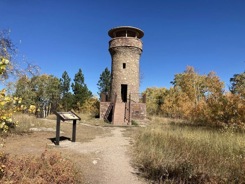 Friendship Tower with the marker in the foreground image. Click for full size.