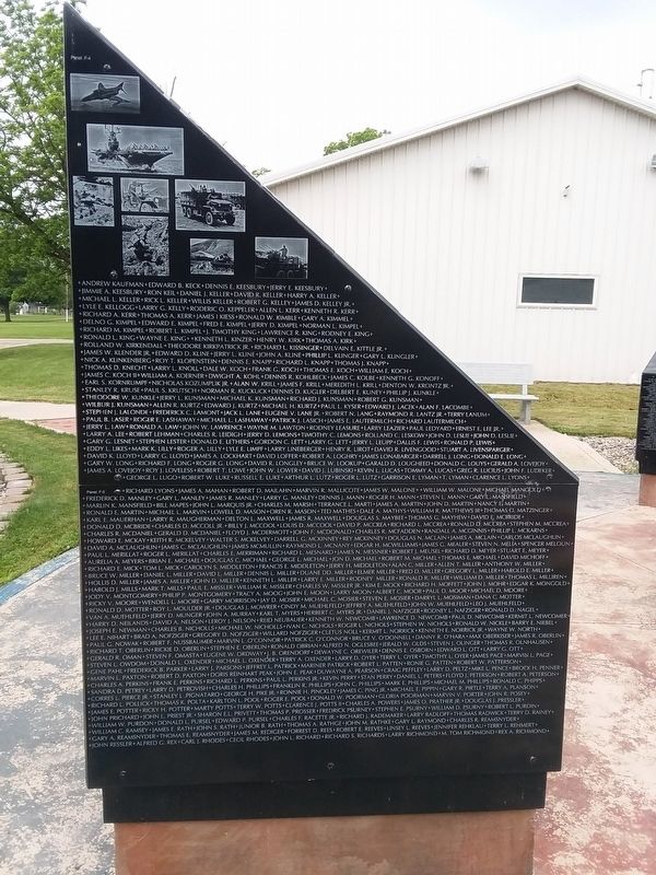 Williams County Vietnam War Memorial. Click for full size. Williams County Vietnam War Memorial image. Click for full size.