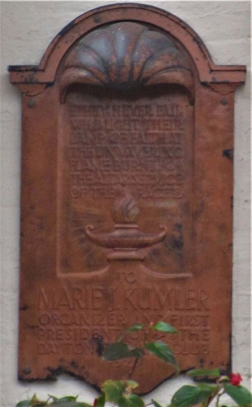 To Mary J. Kumler Marker image. Click for full size.