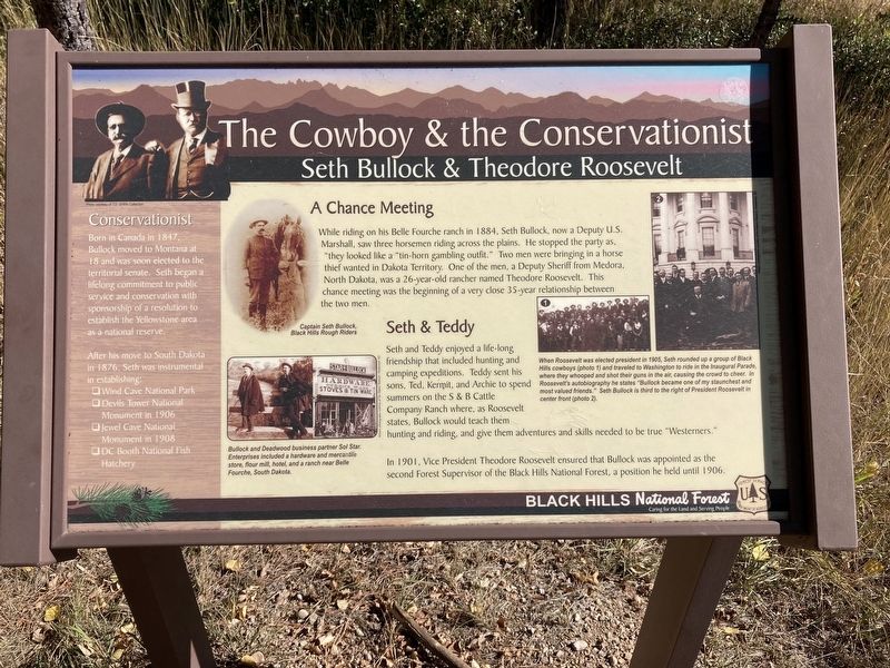 The Cowboy & The Conservationist Marker. Click for full size. The Cowboy & The Conservationist Marker image. Click for full size.