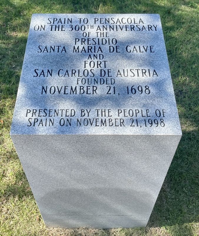 Spain to Pensacola Marker image. Click for full size.