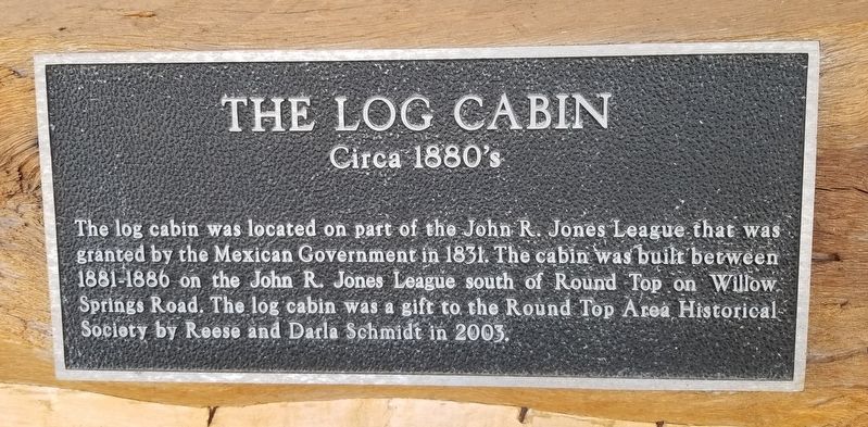 The Log Cabin Marker image. Click for full size.