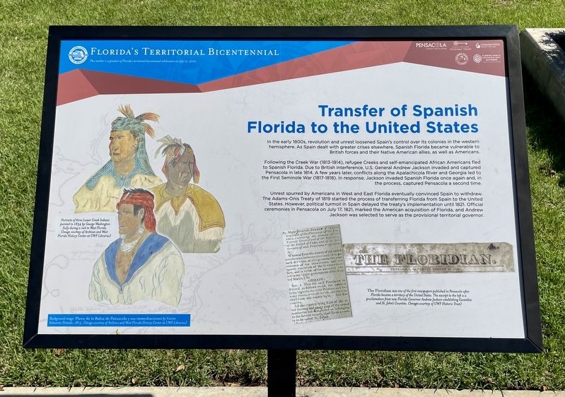 Transfer of Spanish Florida to the United States Marker image. Click for full size.
