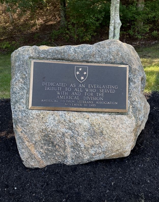 Americal Division Marker. Click for full size. Americal Division Marker image. Click for full size.