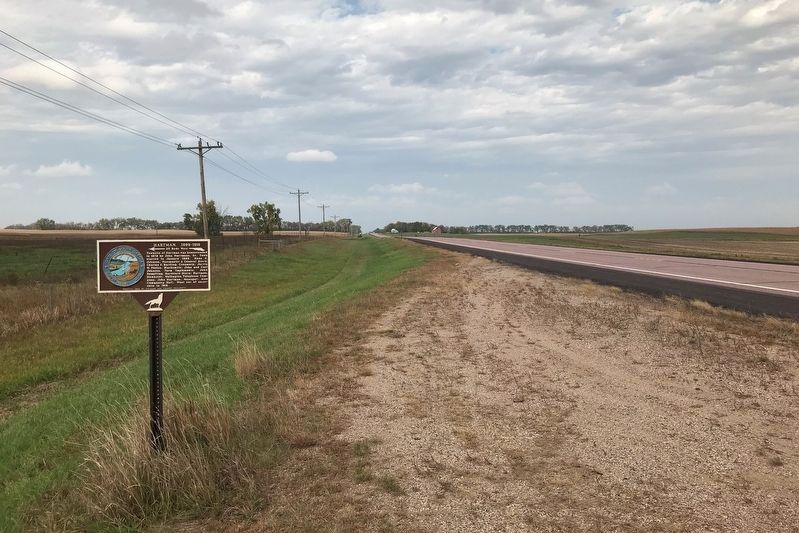Hartman, 1899-1916 Marker, from the south image. Click for full size.