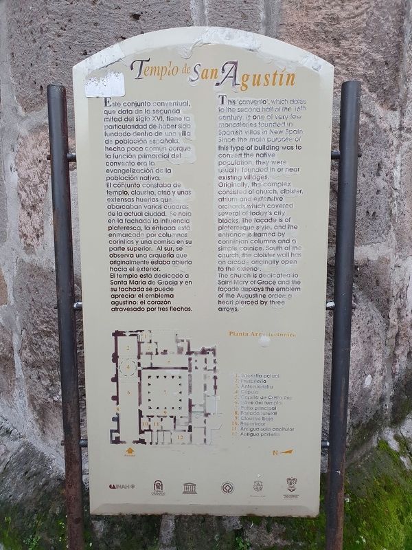 Temple of San Agust�n Marker image. Click for full size.