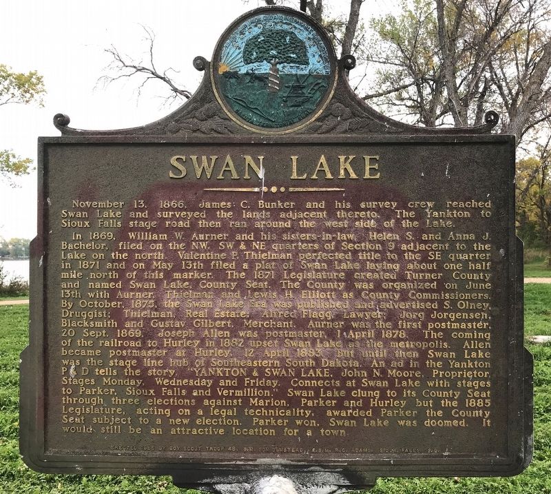 Swan Lake Marker image. Click for full size.
