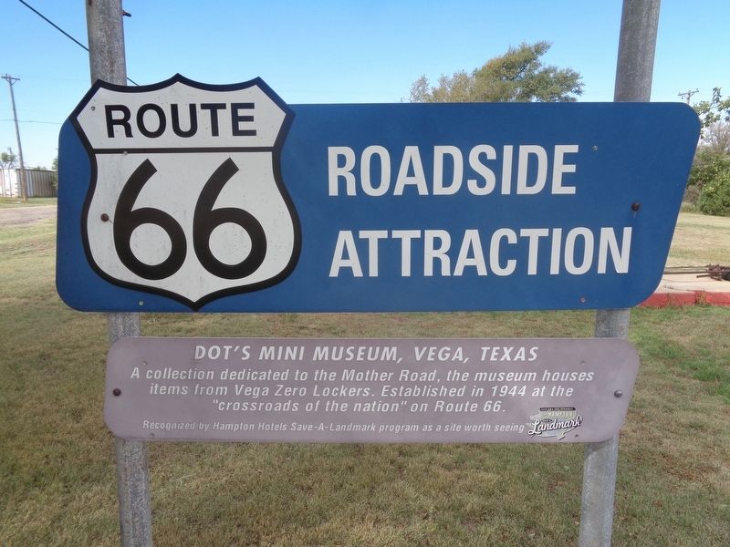Dot's Mini Museum, Vega, Texas Marker image. Click for full size.