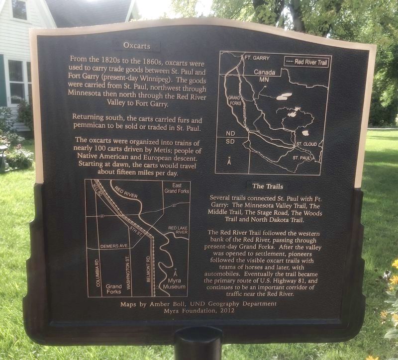 Oxcarts Marker. Click for full size. Oxcarts Marker image. Click for full size.