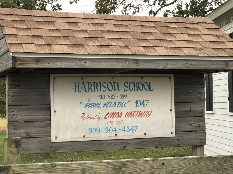 Harrison School Marker image. Click for full size.