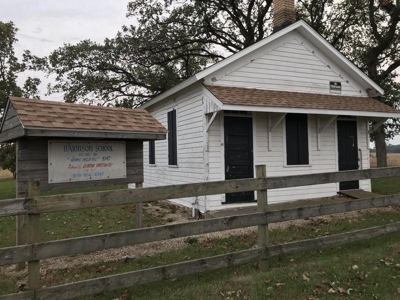 Harrison School Marker. Click for full size. Harrison School Marker image. Click for full size.