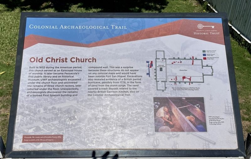 Old Christ Church Marker image. Click for full size.