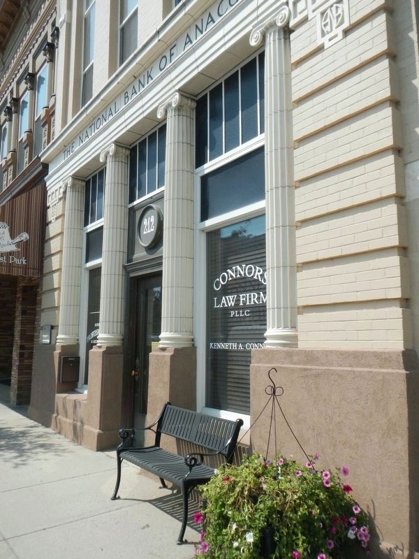 National Bank of Anaconda and Marker image. Click for full size.
