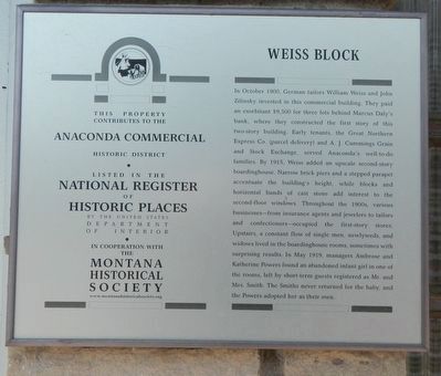 Weiss Block Marker image. Click for full size.