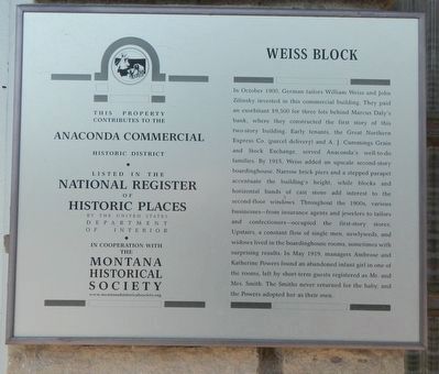 Weiss Block Marker image. Click for full size.
