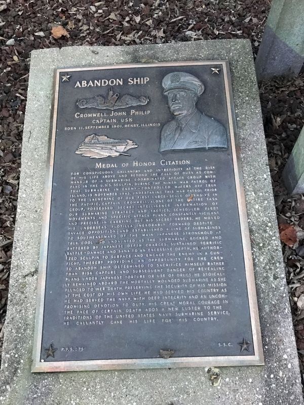 Abandon Ship Marker image. Click for full size.