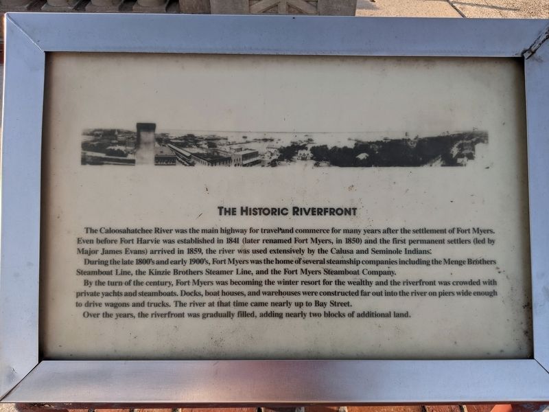 The Historic Riverfront Marker image. Click for full size.