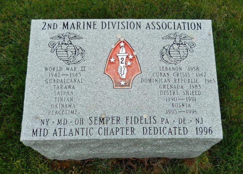 2nd Marine Division Association Memorial image. Click for full size.