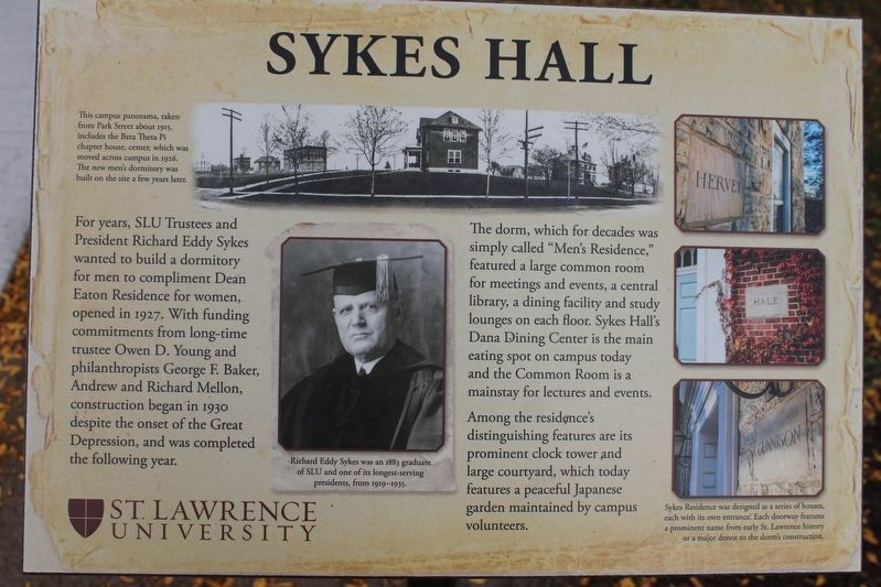 Sykes Hall Marker image. Click for full size.