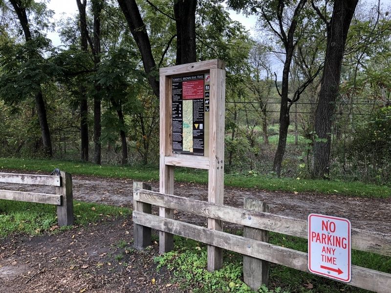 Torrey C. Brown Rail Trail Marker image. Click for full size.