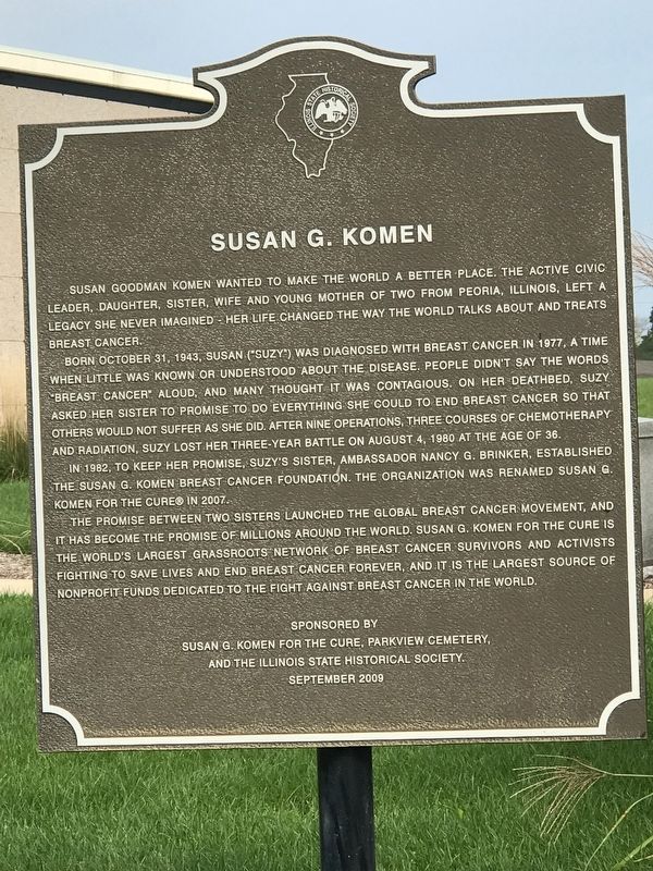 Susan G. Komen Marker image. Click for full size.