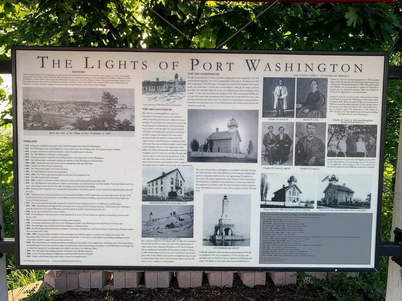 The Lights of Port Washington Marker image. Click for full size.